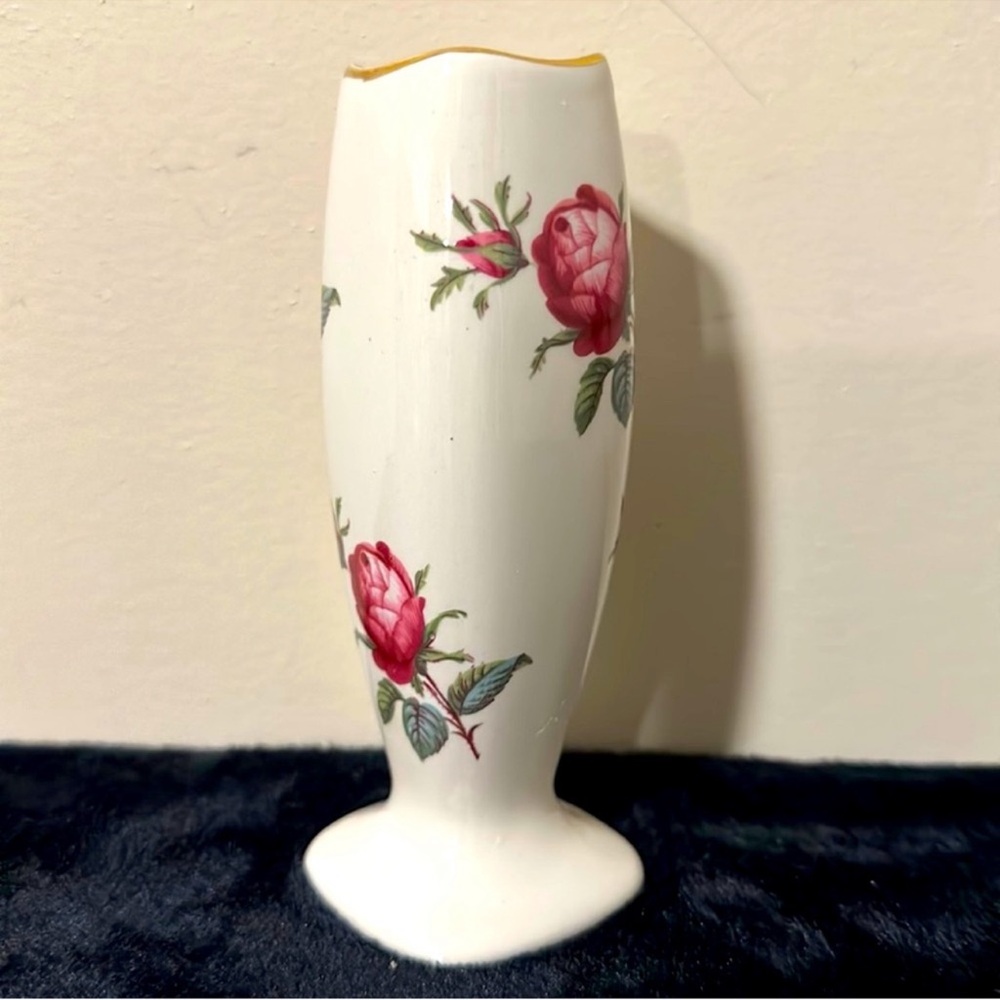 Vintage Lord Nelson Pottery Square Rose
Bud Vase